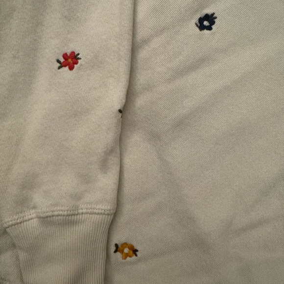 The Great Embroidered Cream Sweatshirt - size 0 - Picture 4 of 4